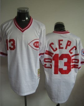 Dave Concepcion Cincinnati Reds white Throwback jersey