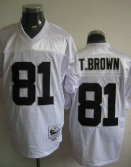 Tim Brown Las Vegas Raiders white Throwback jersey