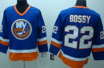 Mike Bossy New York Islanders blue Throwback jersey