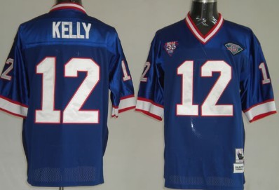 Jim Kelly Buffalo Bills blue Throwback jersey