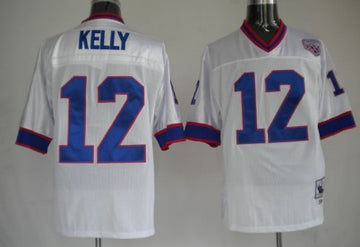 Jim Kelly Buffalo Bills white Throwback jersey