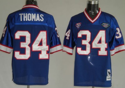 Thurman Thomas Buffalo Bills blue Throwback jersey