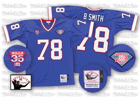 Bruce Smith Buffalo Bills blue Throwback jersey