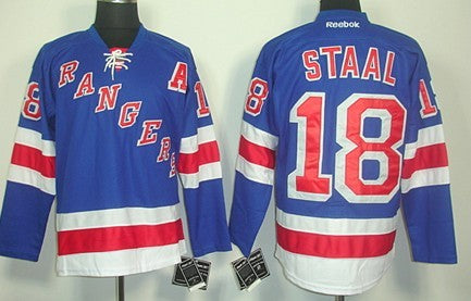 Marc Staal New York Rangers blue jersey
