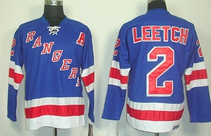 Brian Leetch New York Rangers blue Throwback jersey