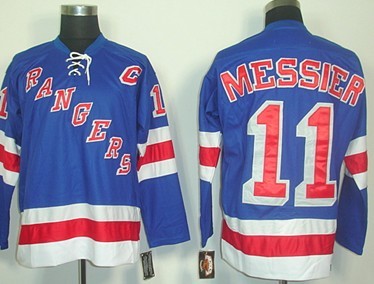 Mark Messier New York Rangers blue Throwback jersey