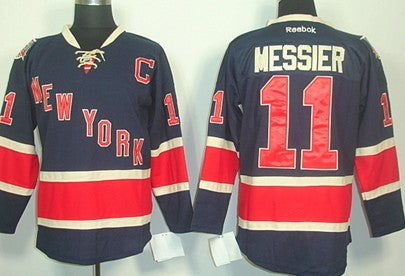 Mark Messier New York Rangers navy Third jersey