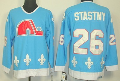 Peter Stastny Colorado Avalanche blue Throwback jersey