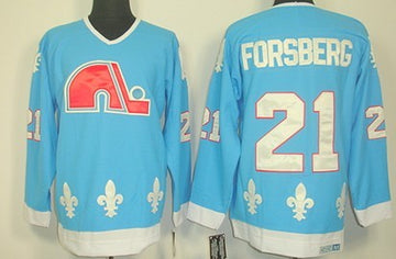 Peter Forsberg Colorado Avalanche blue Throwback jersey