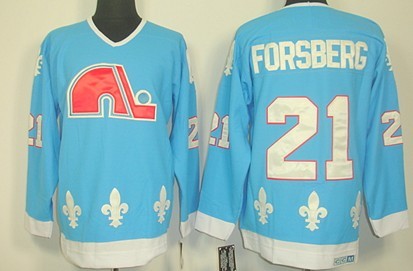 Peter Forsberg Colorado Avalanche blue Throwback jersey