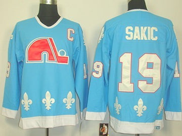 Joe Sakic Colorado Avalanche blue Throwback jersey