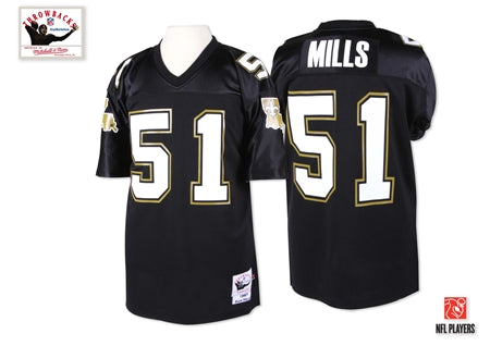 Sam Mills New Orleans Saints black Throwback jersey