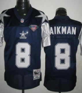 Troy Aikman Dallas Cowboys blue Throwback jersey