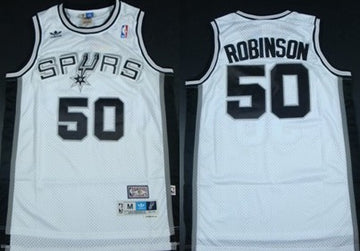 David Robinson San Antonio Spurs white Throwback jersey
