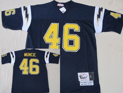 Chuck Muncie Los Angeles Chargers blue Throwback jersey