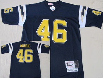 Chuck Muncie Los Angeles Chargers blue Throwback jersey