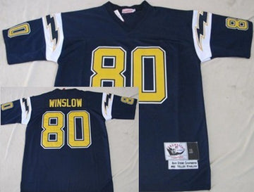 Kellen Winslow Los Angeles Chargers blue Throwback jersey