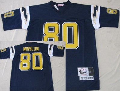 Kellen Winslow Los Angeles Chargers blue Throwback jersey