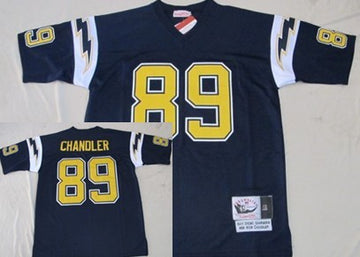 Wes Chandler Los Angeles Chargers blue Throwback jersey