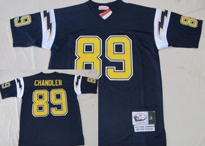 Wes Chandler Los Angeles Chargers blue Throwback jersey