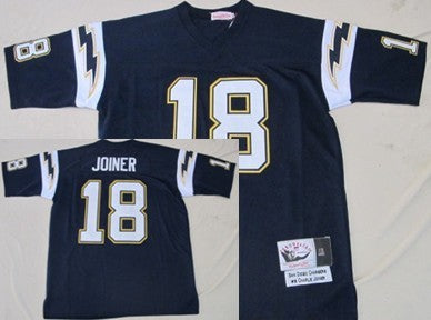 Charlie Joiner Los Angeles Chargers blue Throwback jersey