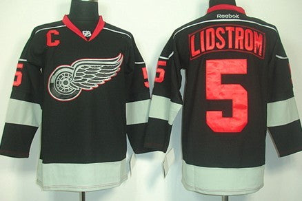 Nicklas Lidstrom Detroit Red Wings black jersey