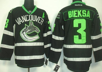 Kevin Bieksa Vancouver Canucks black jersey