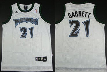 Kevin Garnett Minnesota Timberwolves white jersey