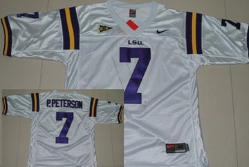 Patrick Peterson LSU Tigers white jersey