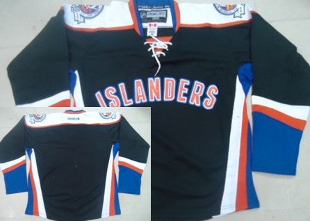 Custom New York Islanders black Third jersey