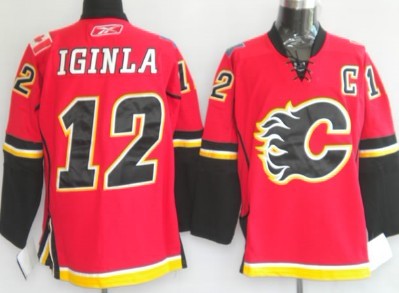 Jarome Iginla Calgary Flames red jersey