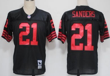 Deion Sanders San Francisco 49ers black Throwback jersey
