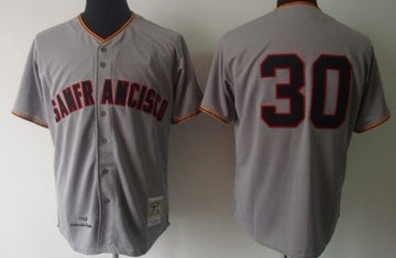 Orlando Cepeda San Francisco Giants gray Throwback jersey