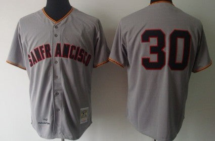 Orlando Cepeda San Francisco Giants gray Throwback jersey