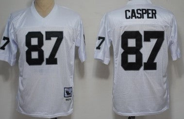 Dave Casper Las Vegas Raiders white Throwback jersey