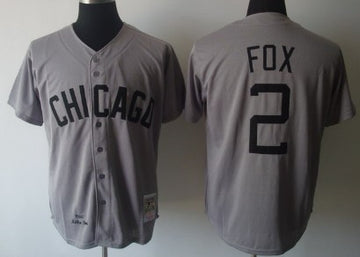 Nellie Fox Chicago White Sox gray Throwback jersey