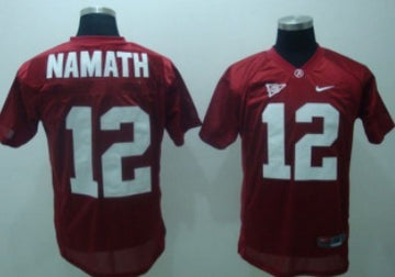 Namath Alabama Crimson Tide red jersey