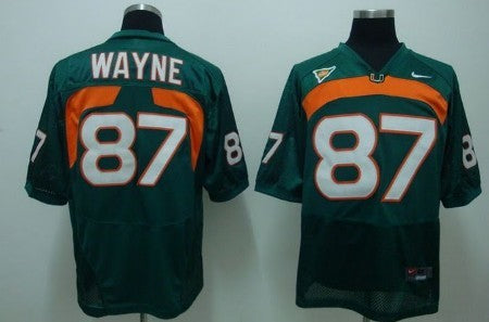 Wayne Miami Hurricanes green jersey