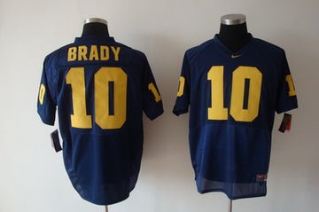 Brady Michigan Wolverines navy jersey