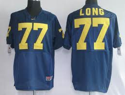 Michigan Wolverines navy jersey
