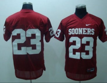 Oklahoma Sooners red jersey