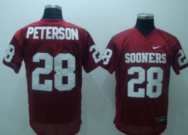 Adrian Peterson Oklahoma Sooners red jersey