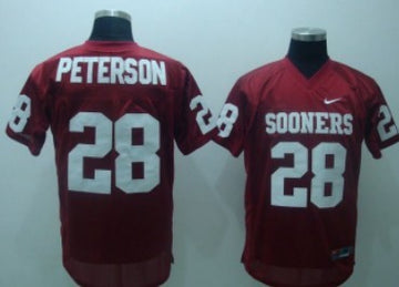 Adrian Peterson Oklahoma Sooners red jersey