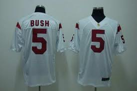 Bush USC Trojans white jersey