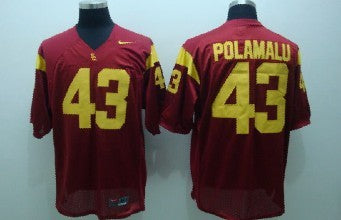 Polamalu USC Trojans red jersey