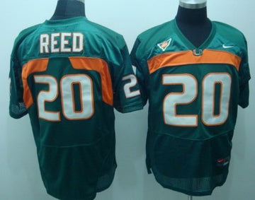 Reed Miami Hurricanes green jersey