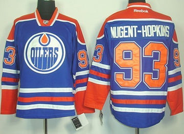Ryan Nugent-Hopkins Edmonton Oilers royal jersey