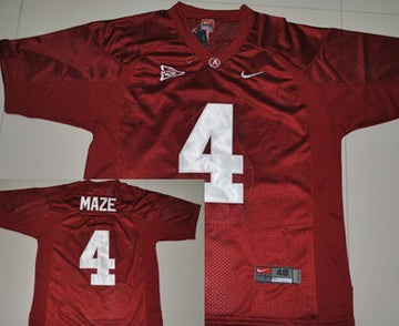 Marquis Maze Alabama Crimson Tide red jersey
