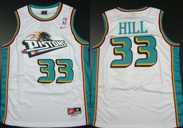 Grant Hill Detroit Pistons white Throwback jersey
