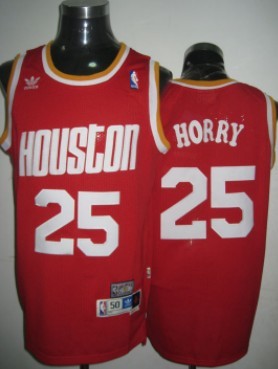 Robert Horry Houston Rockets red Throwback jersey